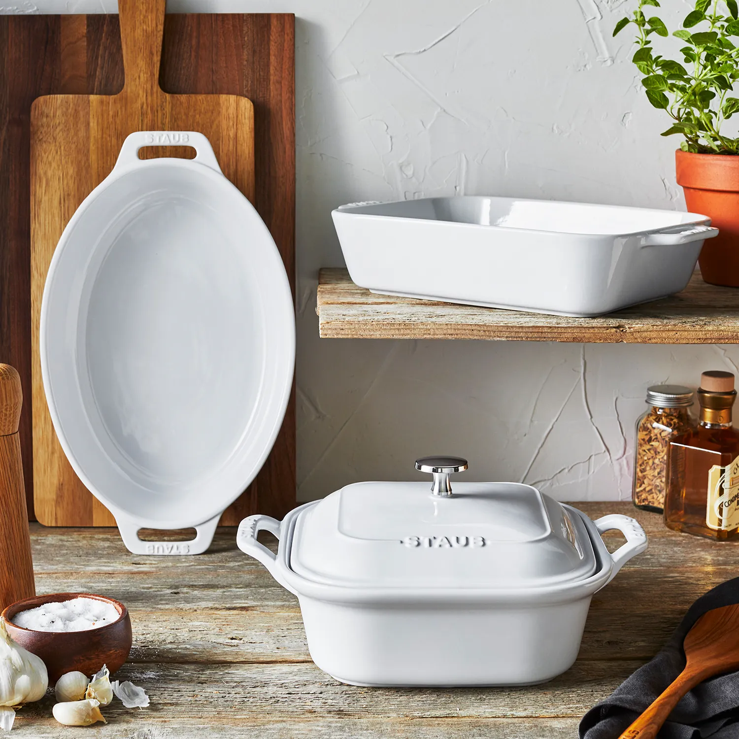 Staub Stoneware 4-Piece Baking Dish Set