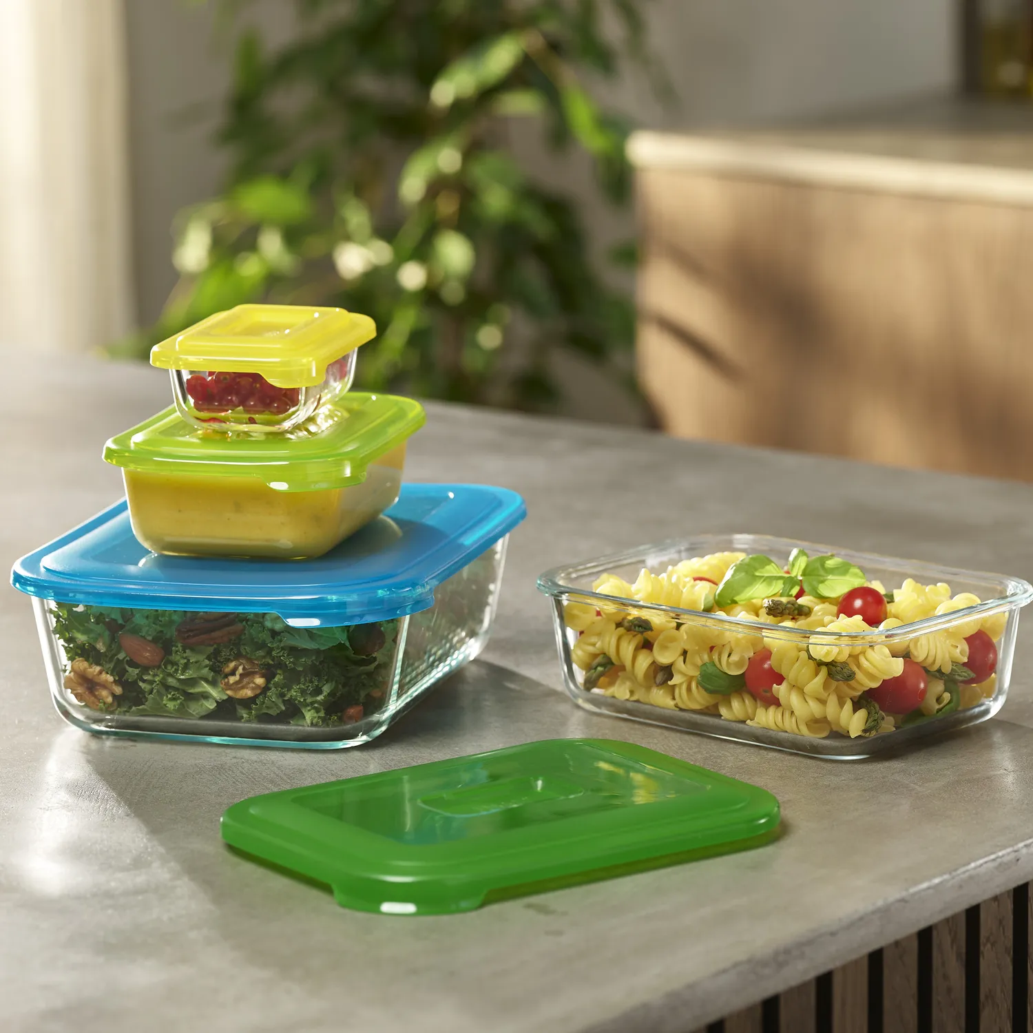 Joseph Joseph Nest™ 8-Piece Glass Food Storage Set