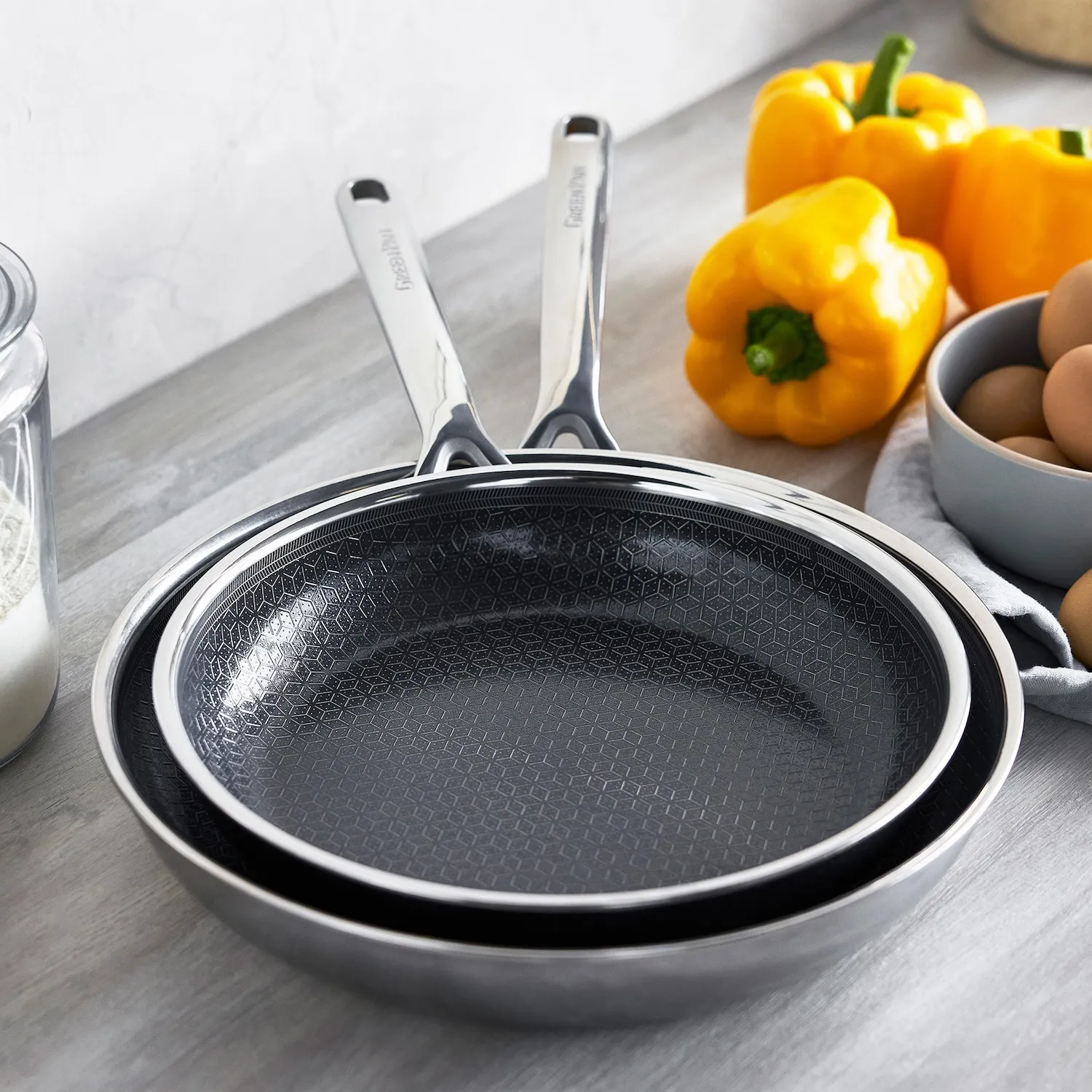 GreenPan Spectra Thermobond Hybrid Ceramic Nonstick 2-Piece Skillet Set, 10" & 12"