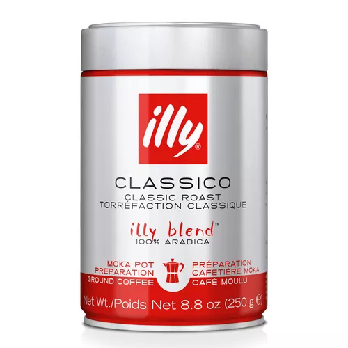 illy Ground Moka Coffee Classico, Medium Roast