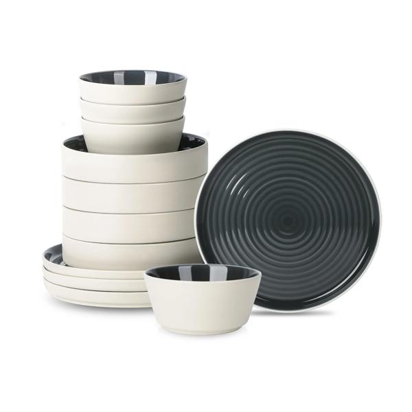 Stone Lain Elica Stoneware 12-Piece Dinnerware Set