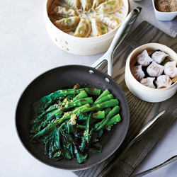 Pork and Chive Dumplings with Sesame-Soy Dipping Sauce