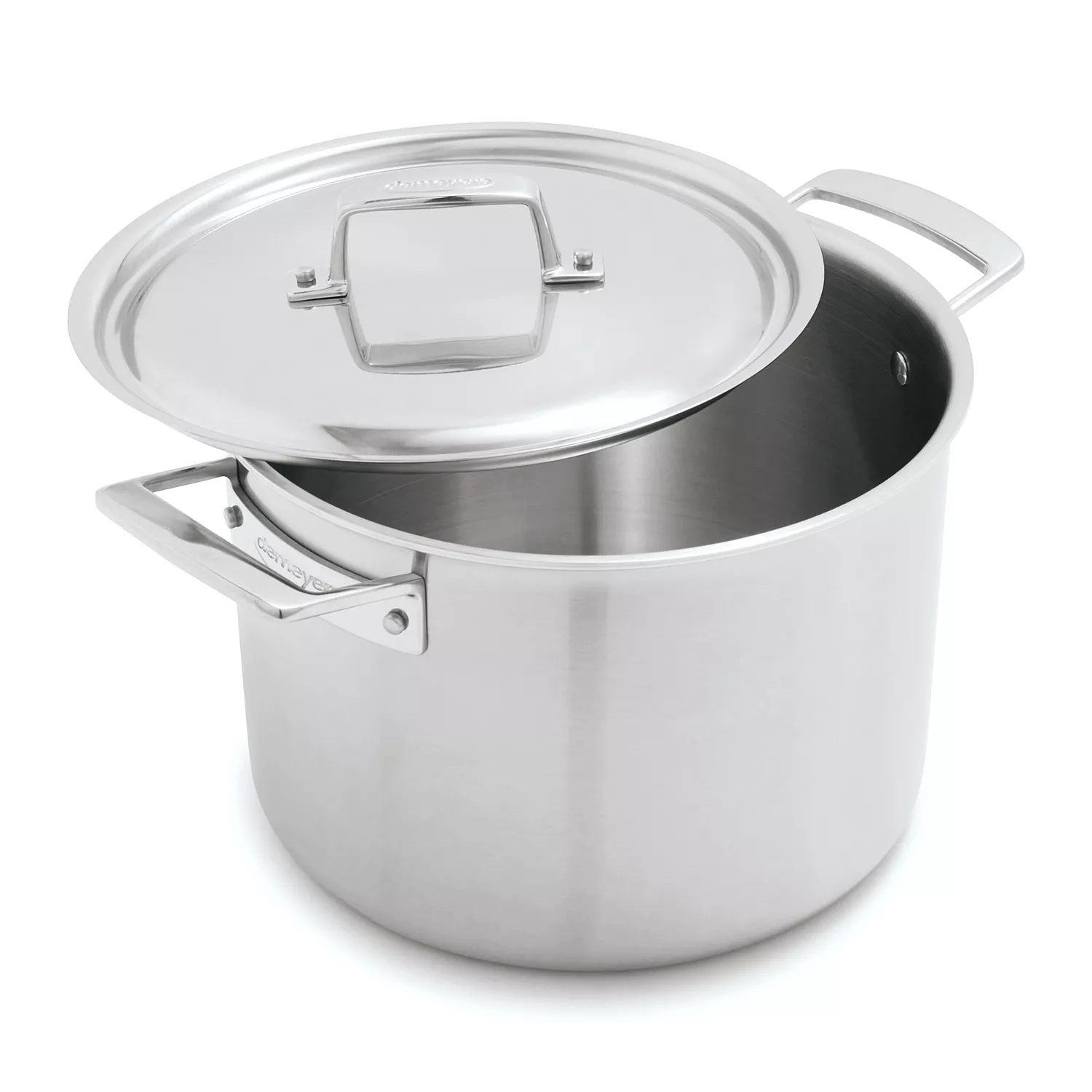 Demeyere Essential5 Stainless Steel Stockpot with Lid, 8 Qt.