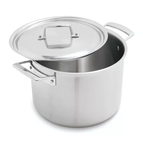 Demeyere Essential5 Stainless Steel Stockpot with Lid, 8 Qt.