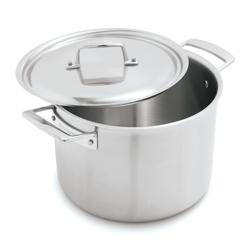 Demeyere Essential5 Stainless Steel Stockpot with Lid, 8 Qt. I entertain a lot, I love the fact I can make large amounts and leave on the stove for the time I need
