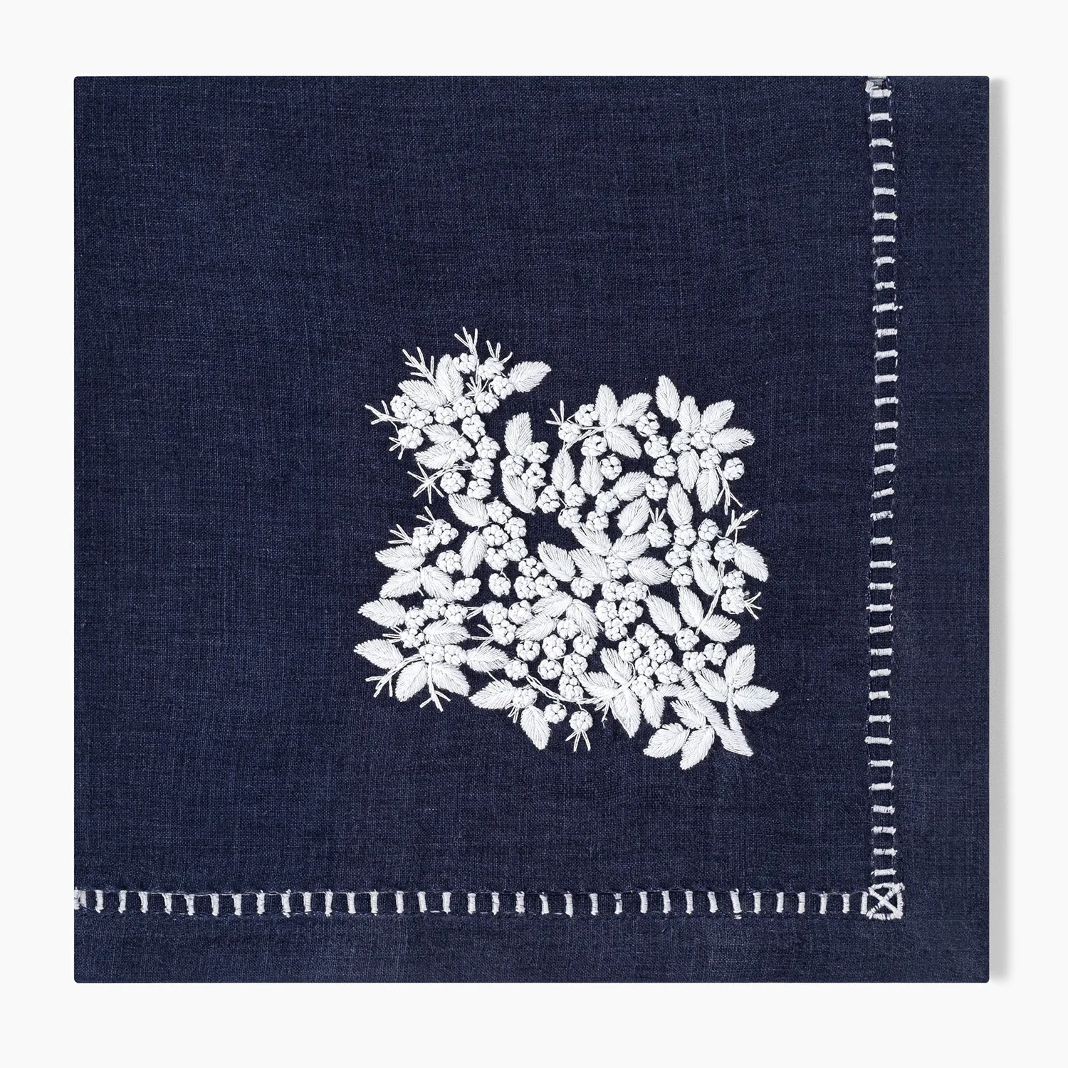 Henry Handwork Jardin Embroidered Linen Napkins, Set of 4