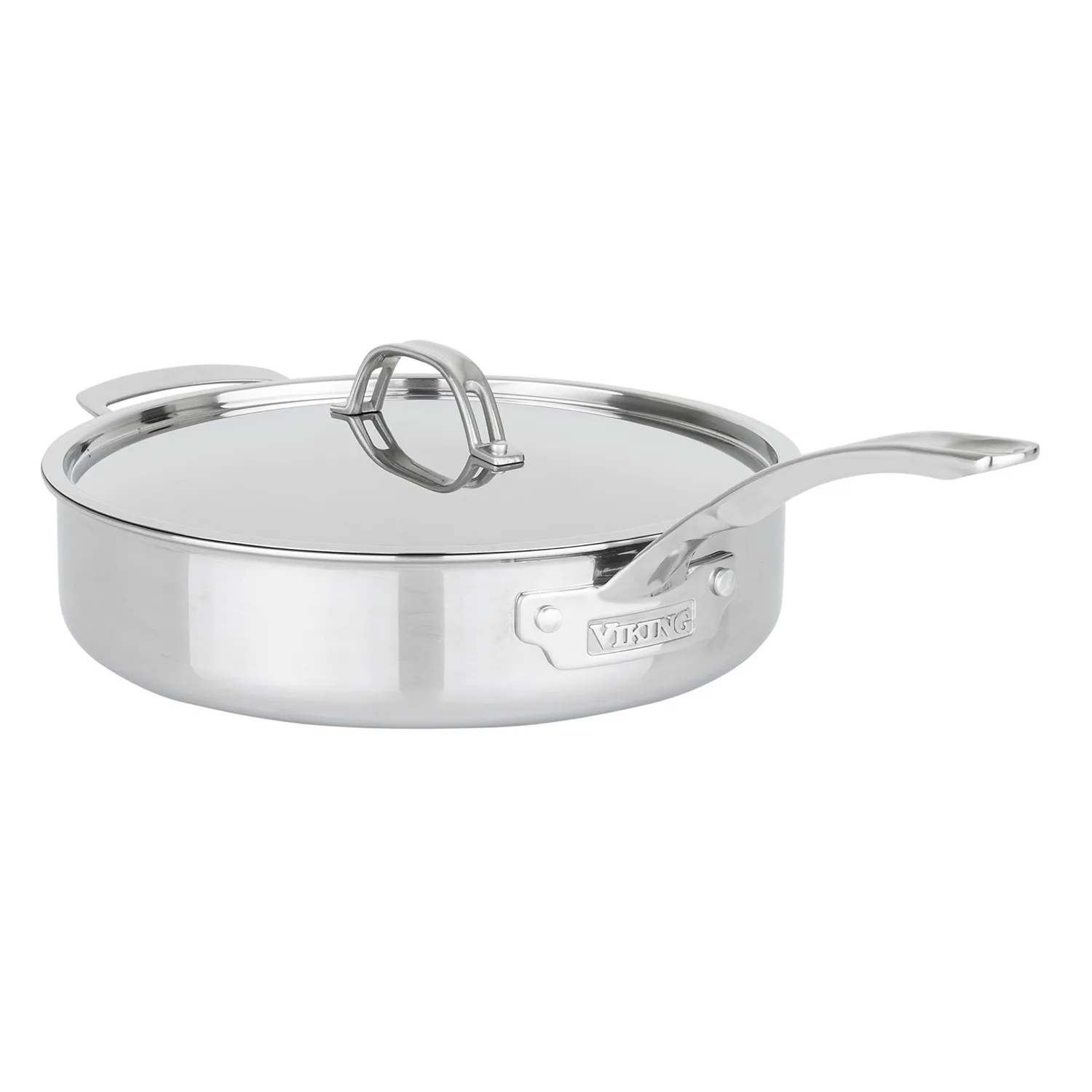 Viking PureGlide Pro 3-Ply Sauté Pan with Glass Lid, 4.5 qt.