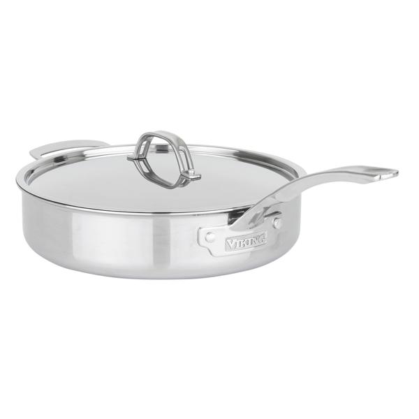 Viking PureGlide Pro 3-Ply Sauté Pan with Glass Lid, 4.5 qt.