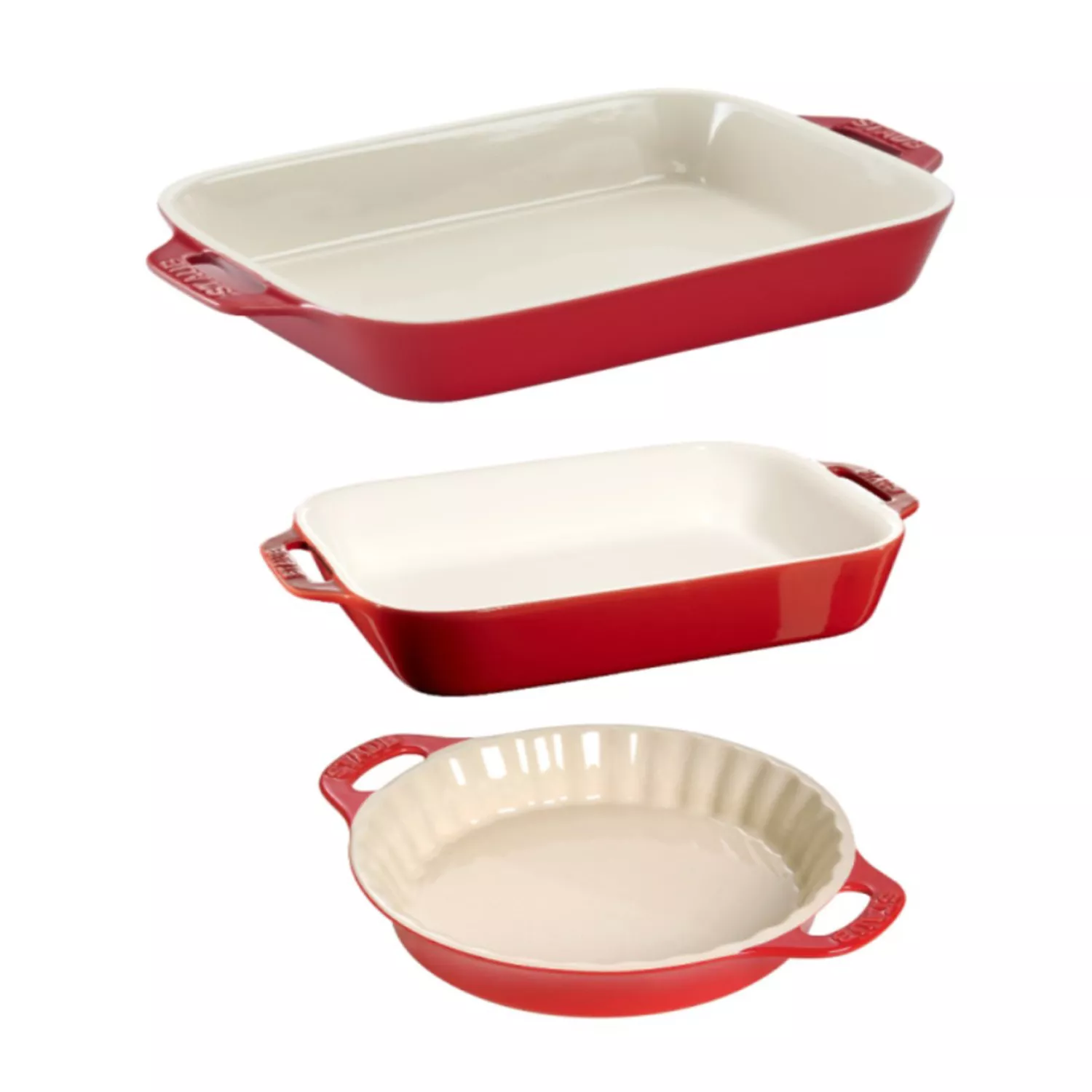 Staub Stoneware 3-Piece Bakeware Set