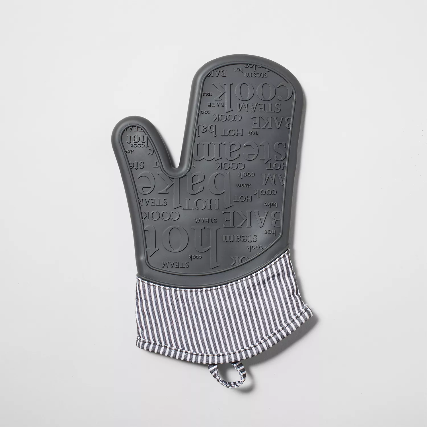 Sur La Table Silicone Striped Oven Mitt