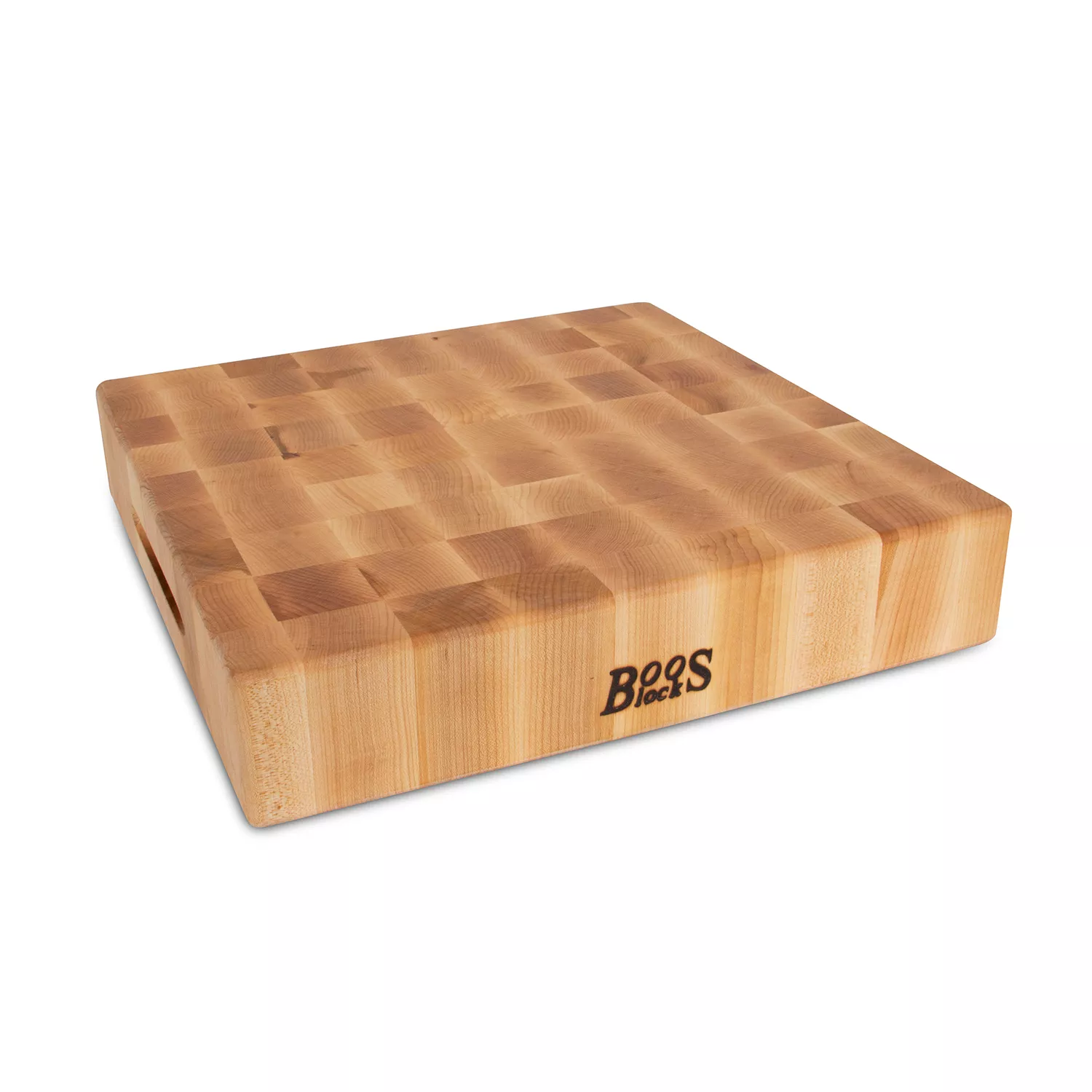 John Boos Maple End-Grain Square Cutting Boards, 3" Thick 