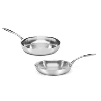 Cuisinart 5-Ply Stainless Steel Skillets, Set of 2