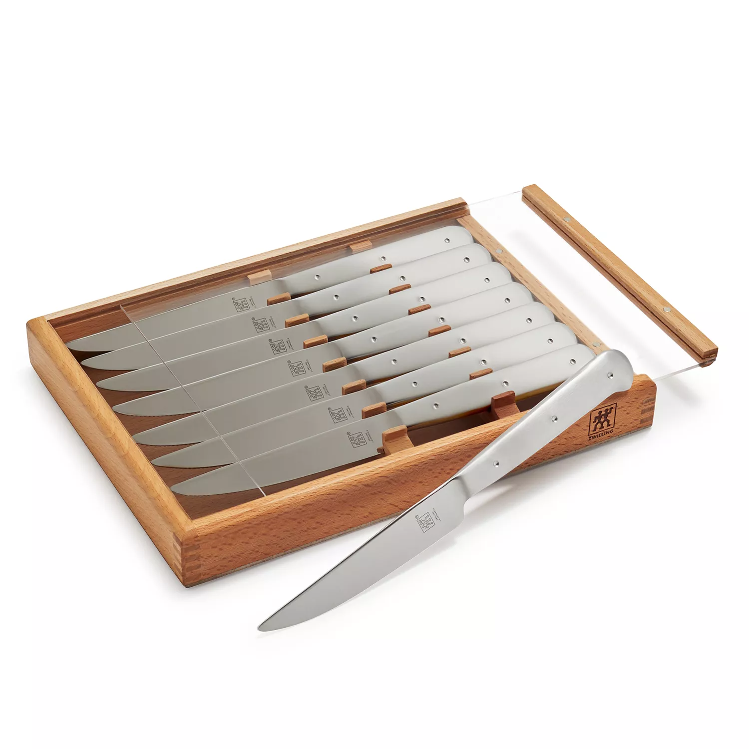 Zwilling Stainless Steel 8 Piece Porterhouse Steak Knife Set — KitchenKapers