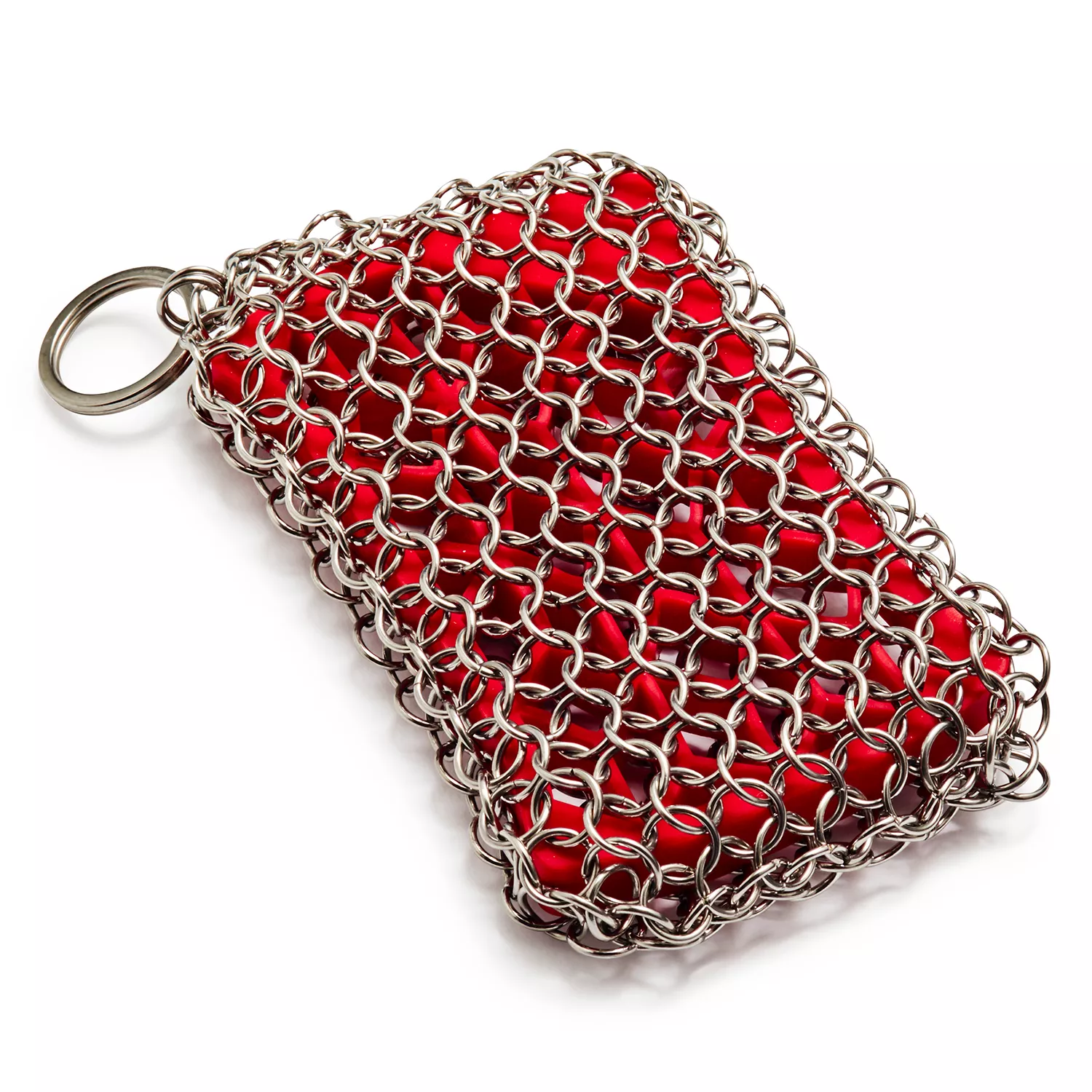 Lodge Chainmail Scrubbing Pad, Red