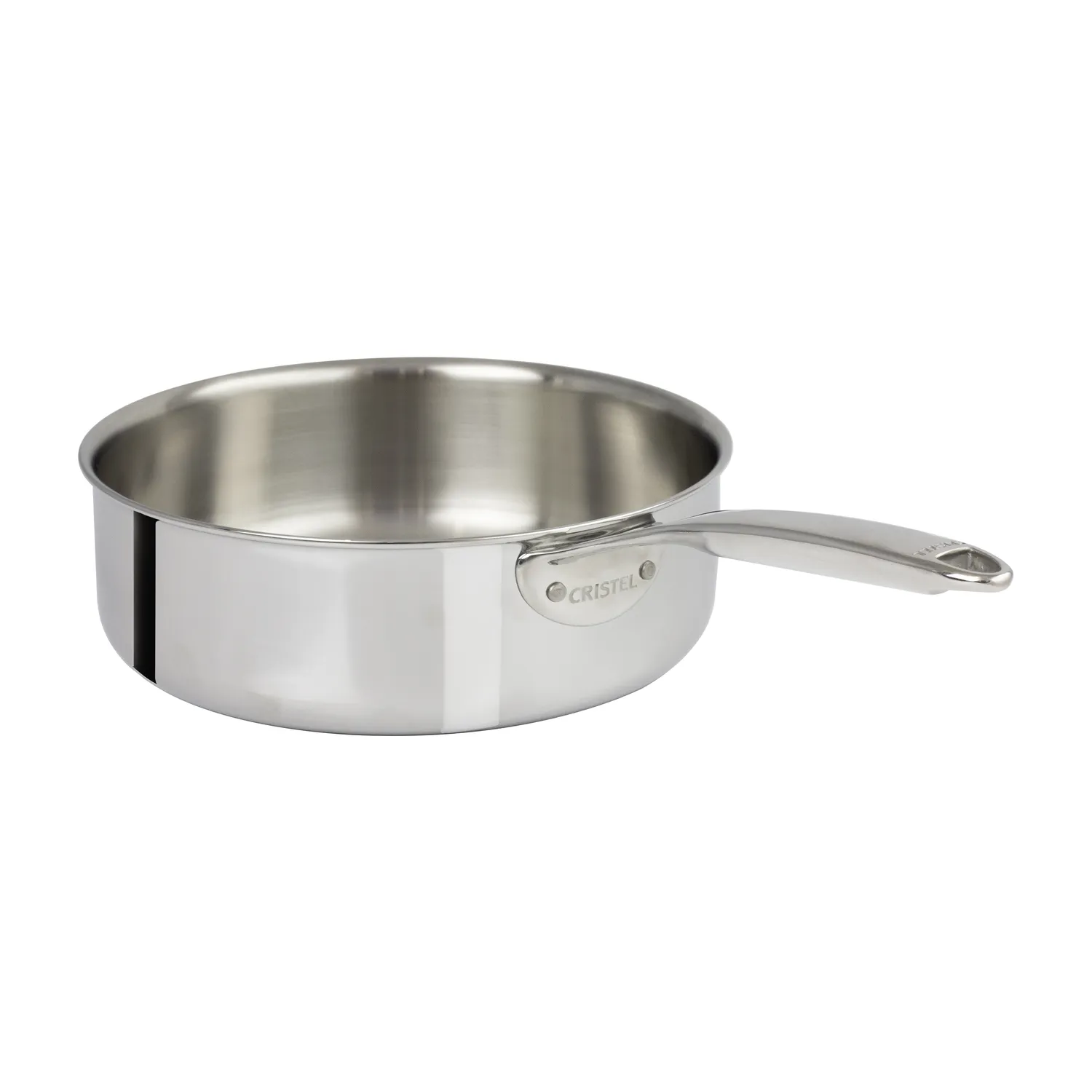 Cristel Castel'Pro Ultraply Professional Stainless Steel Saute Pan