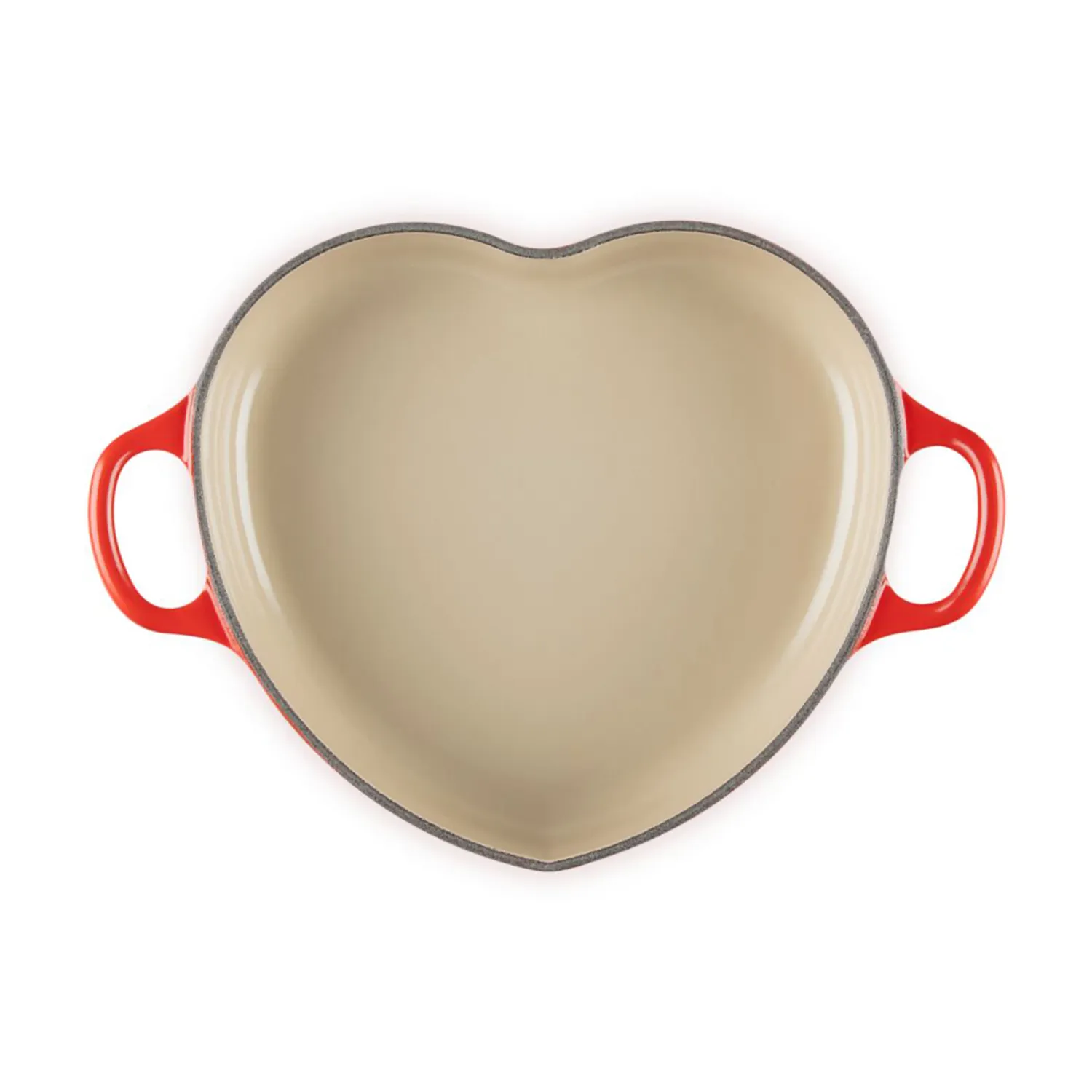 Le Creuset Traditional Enameled Cast Iron Shallow Heart Cocotte, 1.25 Qt.