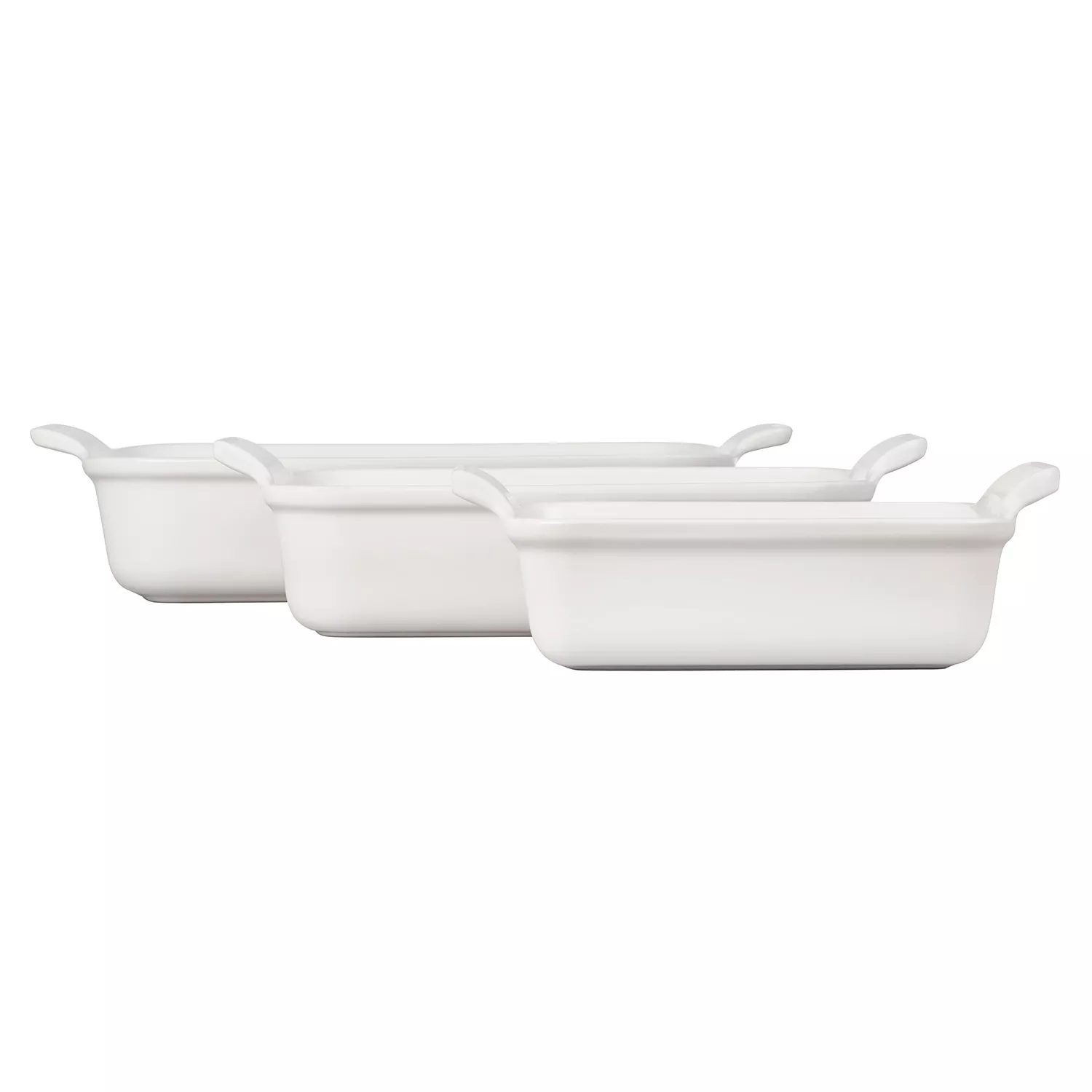 Le Creuset Heritage Stoneware Rectangular Bakers, Set of 3