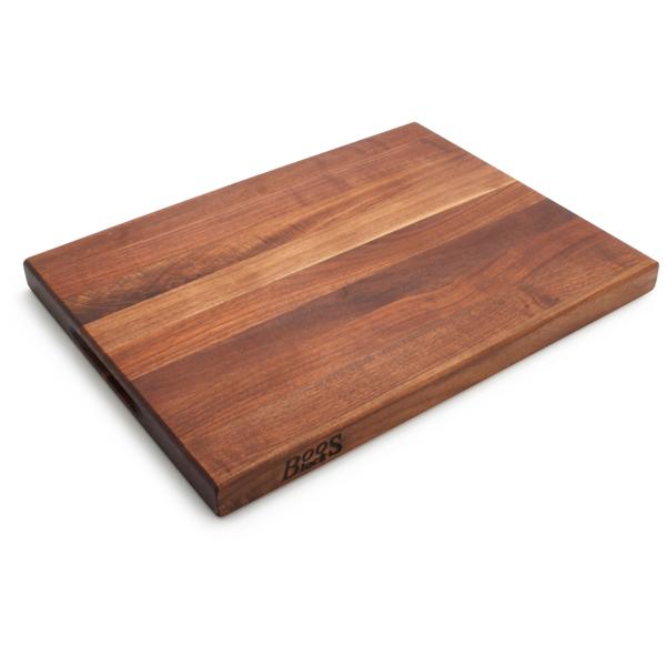 John Boos Walnut Edge Grain Cutting Board with Grips, 20"x15"x1.5" 