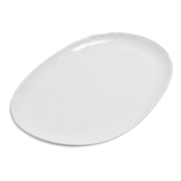 Oval Hammered Porcelain Platter
