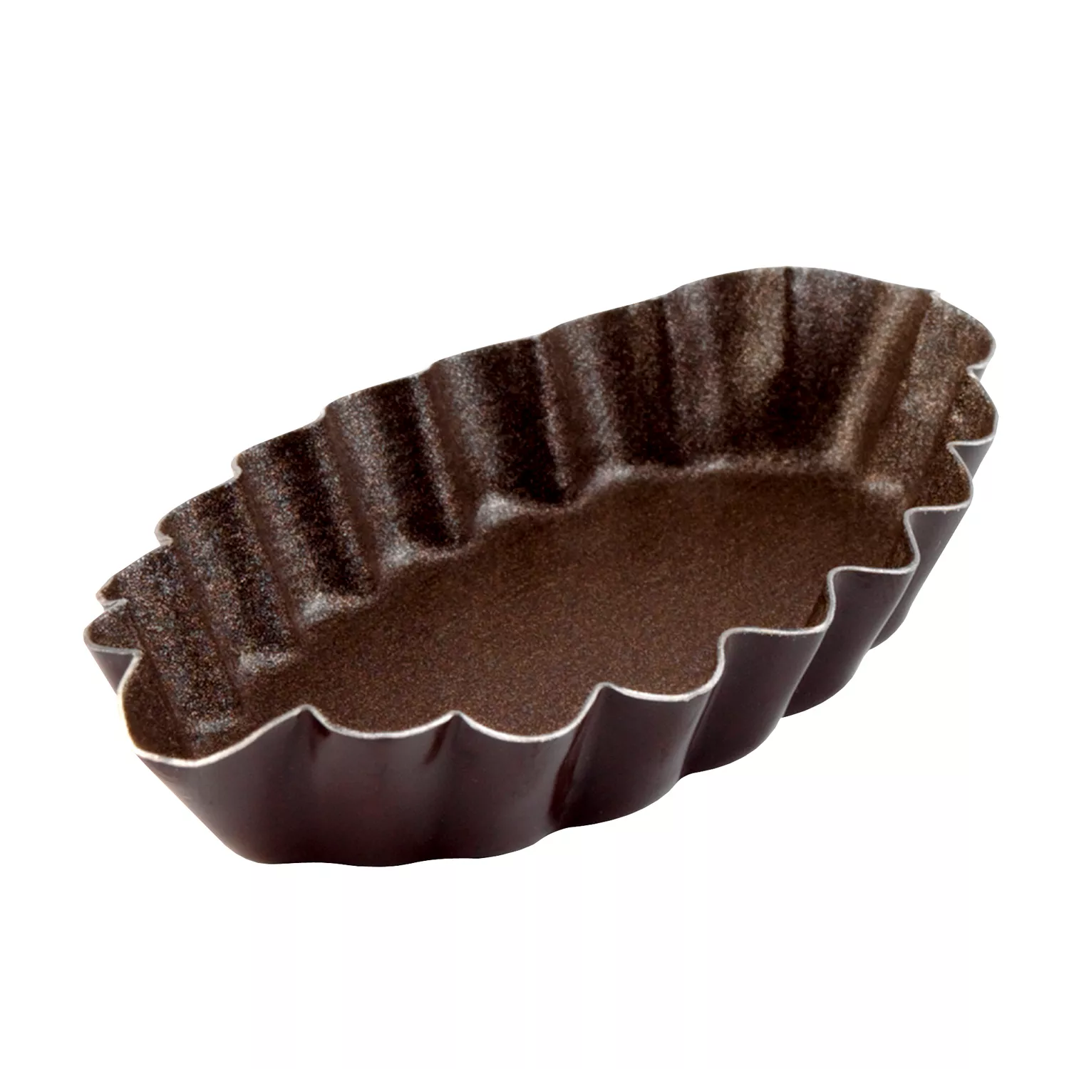 Gobel Nonstick Fluted Barquette Mold, 3"