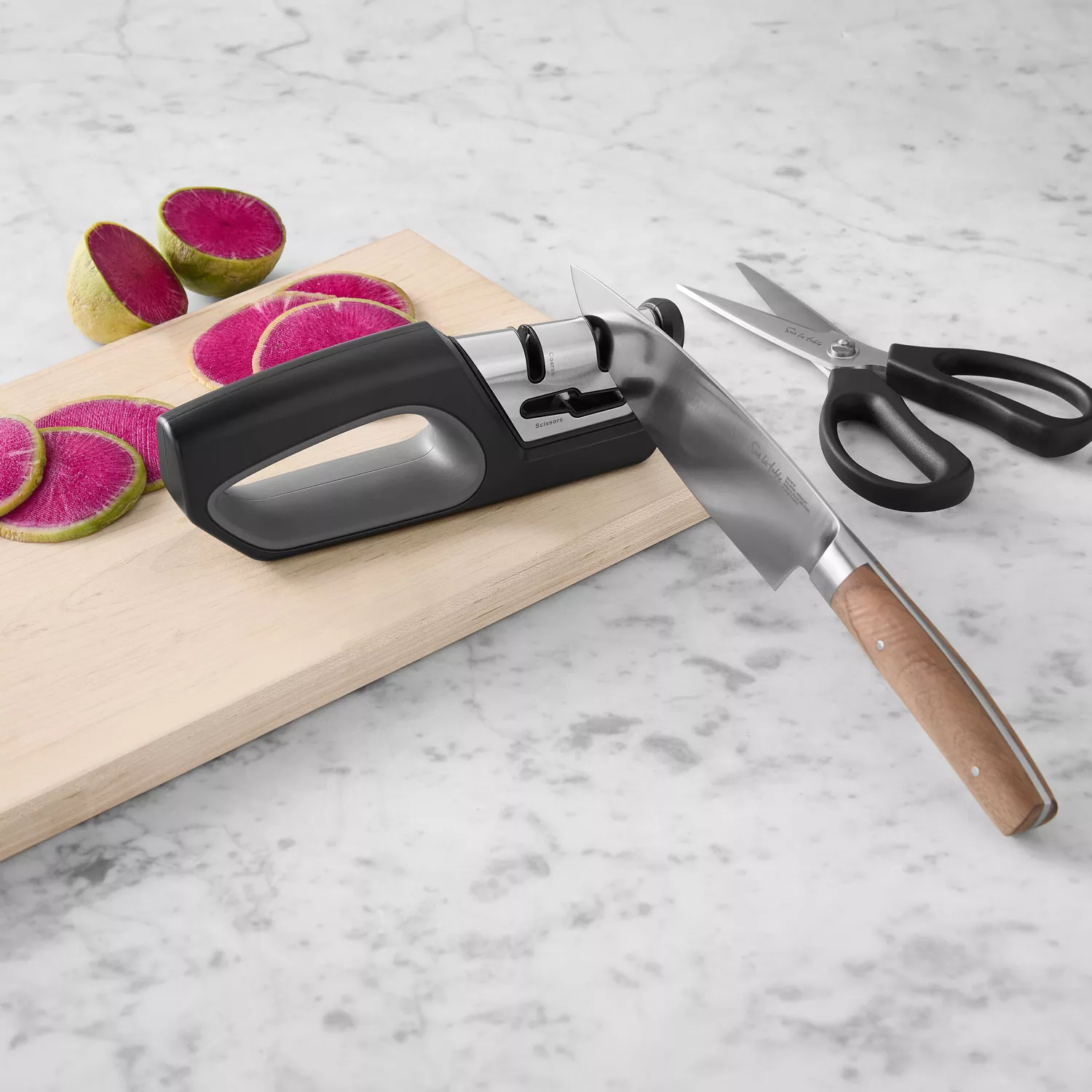 Sur La Table 2-Stage Knife & Scissor Sharpener