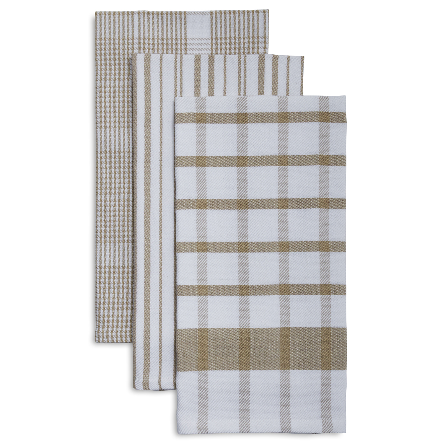 Sur La Table Assorted Twill Kitchen Towels, Set of 3
