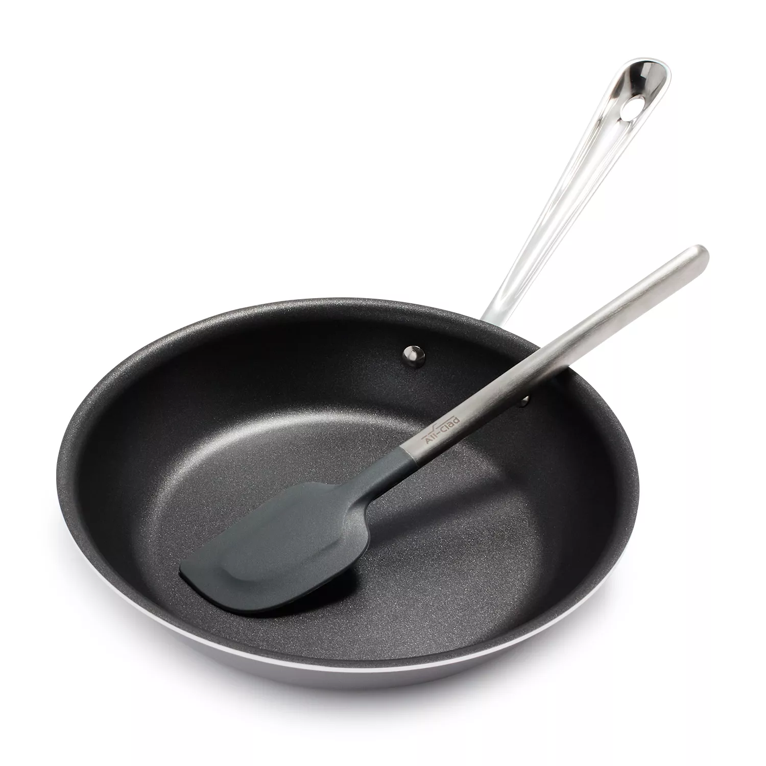 All-Clad D3 Stainless Steel Nonstick 10&#34; Skillet with Spatula