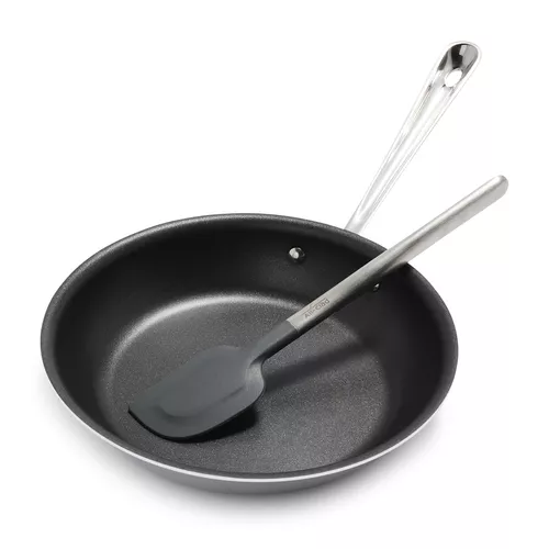 All-Clad D3 Stainless Steel Nonstick 10&#34; Skillet with Spatula
