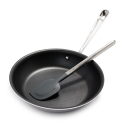 All-Clad D3 Stainless Steel Nonstick 10&#34; Skillet with Spatula 