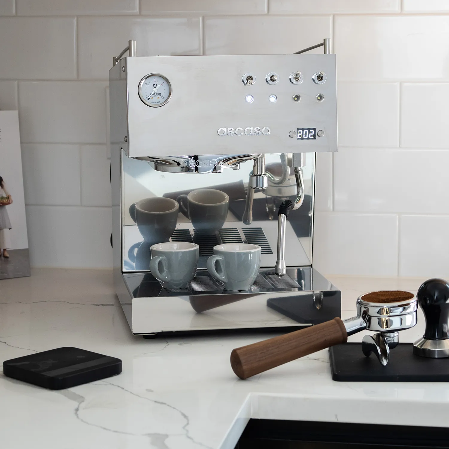 Ascaso Steel DUO Programmable Espresso Machine with PID Controller