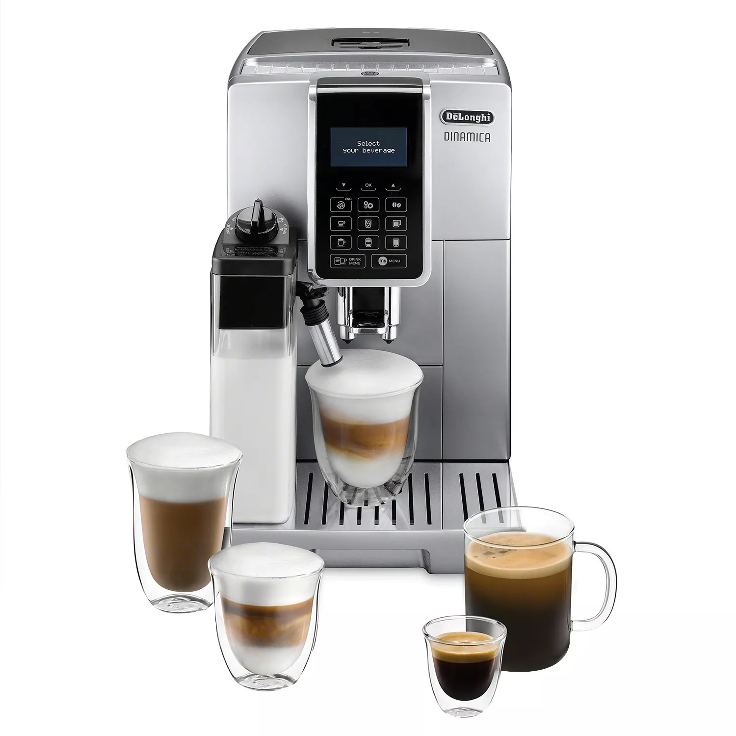 De'Longhi Dinamica Fully Automatic Espresso Machine with LatteCrema™