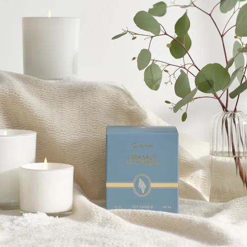 Sur La Table Sea Salt & Cypress Candle
