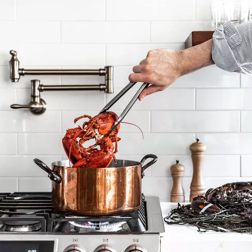 de Buyer Inocuivre Tradition Copper Stew Pan With Lid