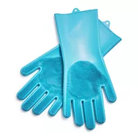 Sur La Table Aqua Silicone Cleaning Gloves