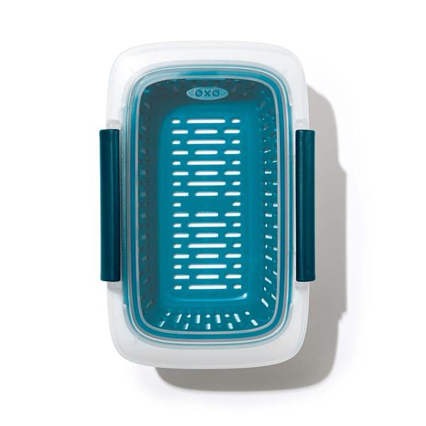 OXO Good Grips Prep and Go Container with Colander, 1.9 Cups