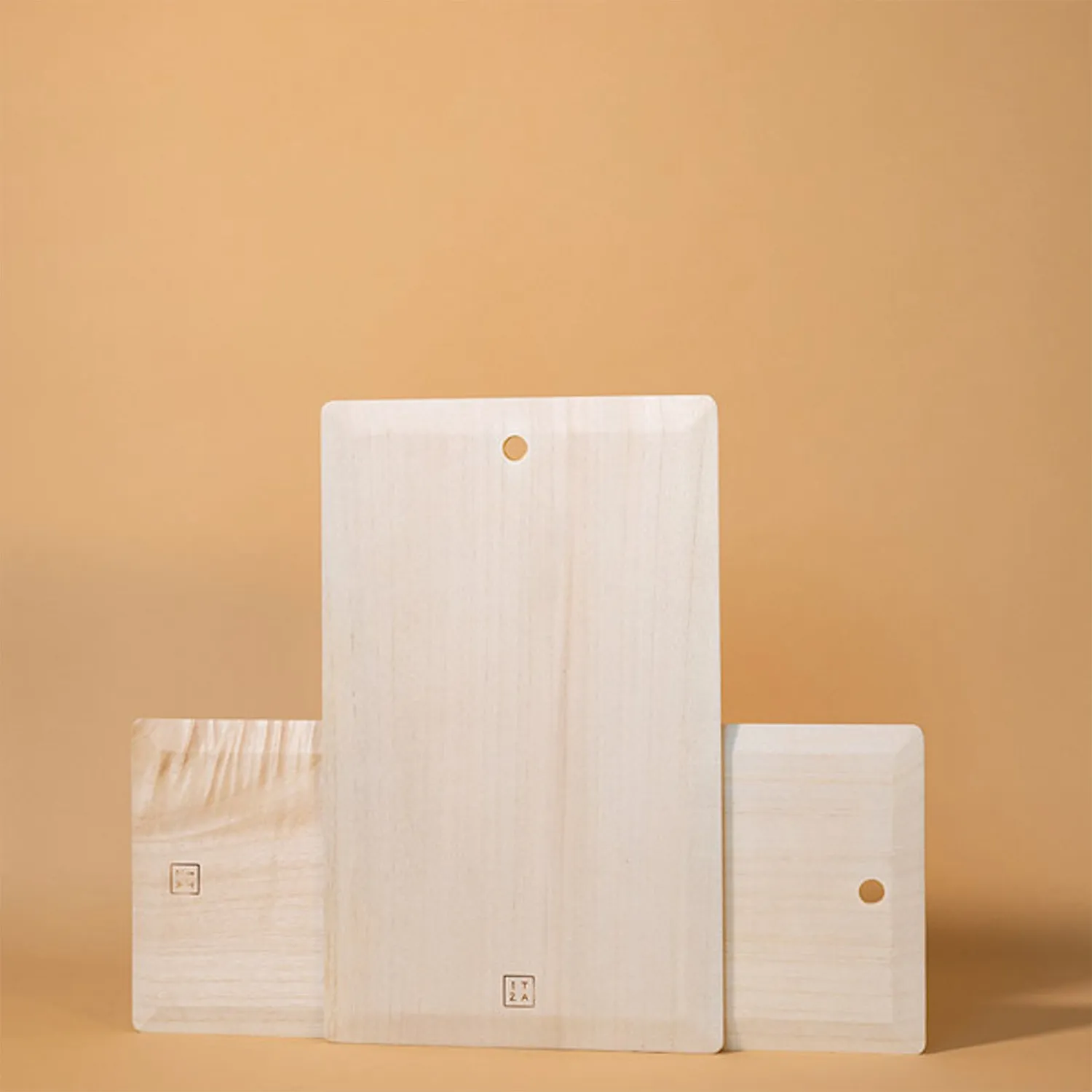 Powered by People Blonde Cedar Wood Serve Board
