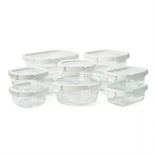 Glasslock Airtight Round Glass Storage Container (14 oz)