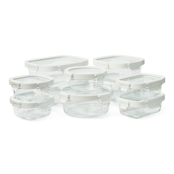 Sur La Table Glass Storage Containers, 20-Piece Set
