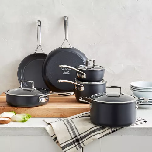 Sur La Table Classic Hard Anodized Ceramic Nonstick 10-Piece Cookware Set