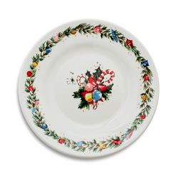 Sur La Table Holiday Wonder Christmas Tree Assorted Appetizer Plates, Set of 4