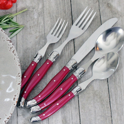French Home Laguiole Stainless Steel Flatware, 20-Piece Set