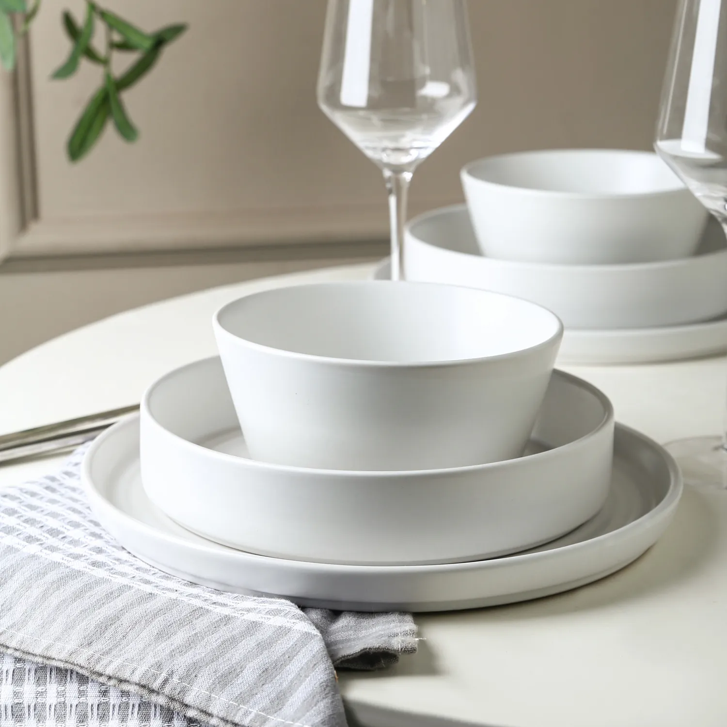 Stone Lain Elica Stoneware 12-Piece Dinnerware Set