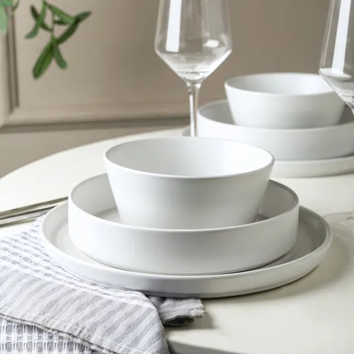 Stone Lain Elica Stoneware 12-Piece Dinnerware Set