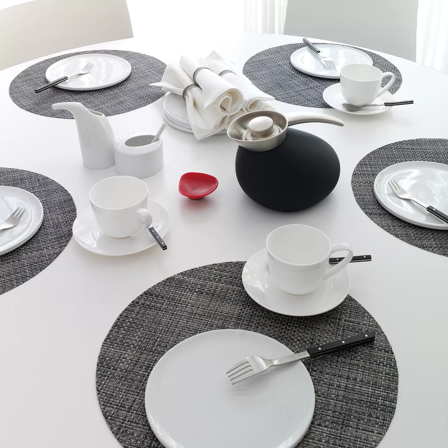 Chilewich Basketweave Round Placemat, 15"