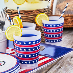 American Flag Cups, Set of 6