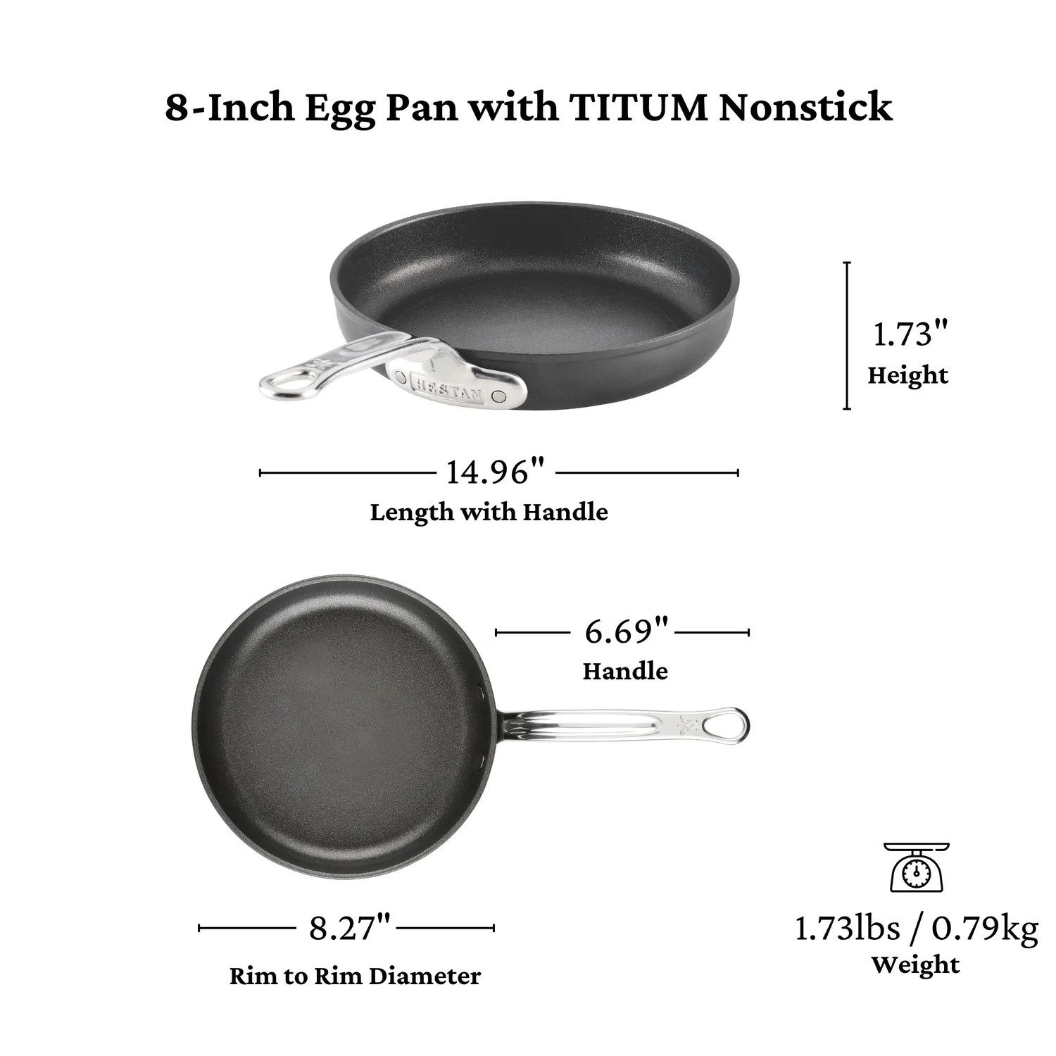 Hestan TITUM® Fusion Nonstick Skillet Set, 8" & 9.5"