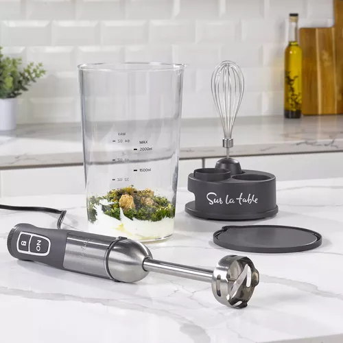 Sur La Table Immersion Blender with Whisk & Storage