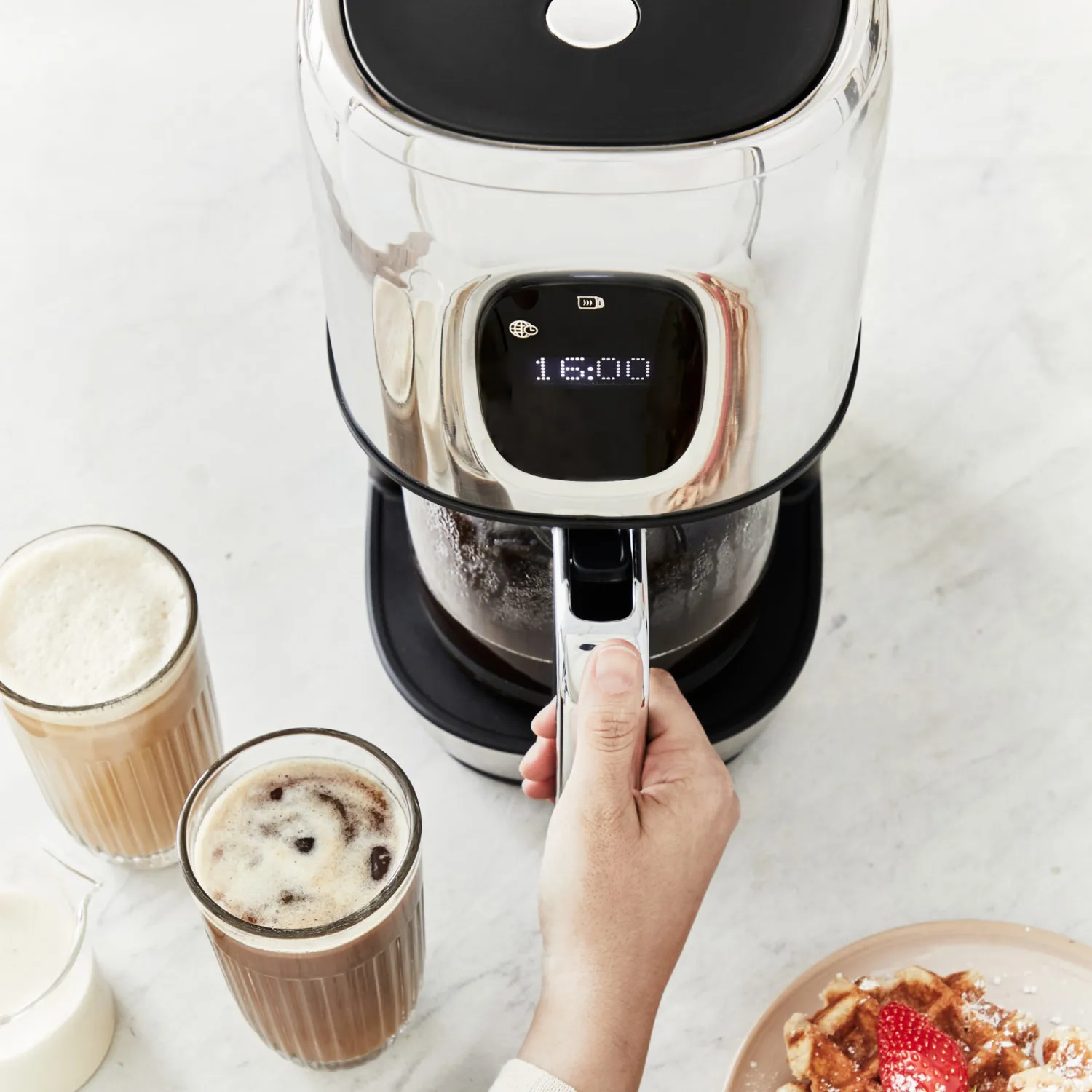 All-Clad Filter Coffee Maker with Digital Interface & Removable Water Tank