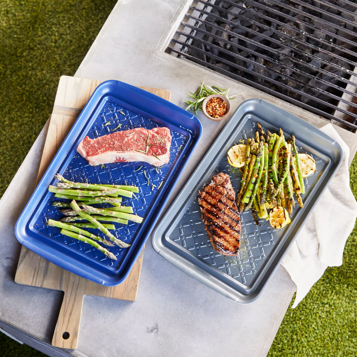 Sur La Table Barbecue Prep Trays, Set of 2