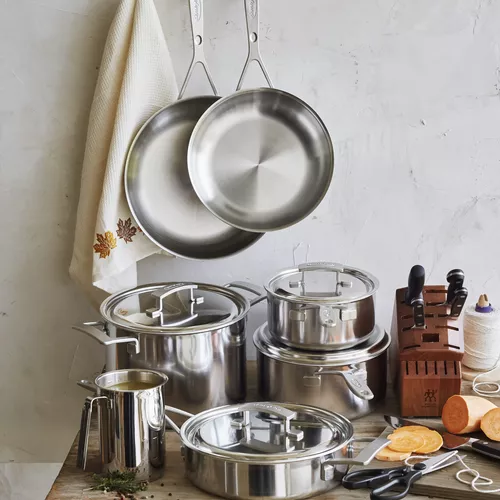 Demeyere Industry5 Stainless Steel Cookware Set, 10 Piece